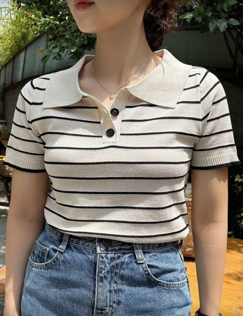 Blusa de punto talla grande E26XV010