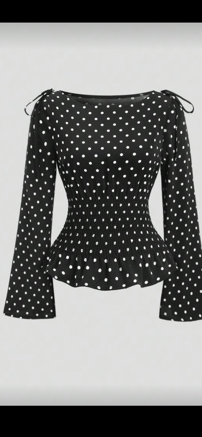 Blusa de manga acampanada D25WZ01