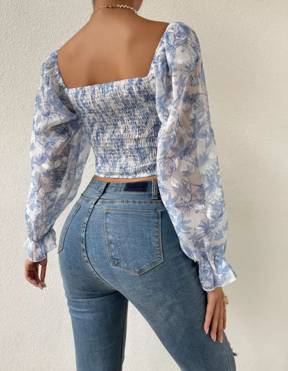 Blusa fluida Estampada J25RC05