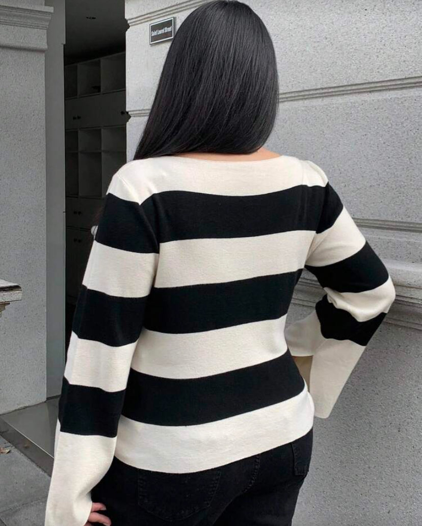 Suéter casual talla grande E26XV08 💗