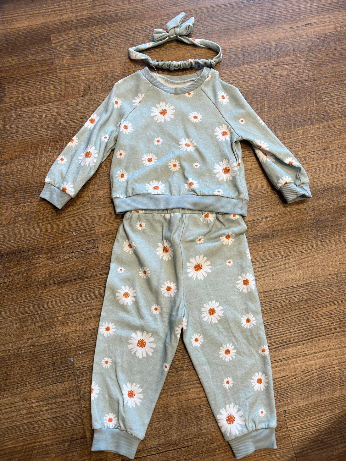 Pantalones deportivos con sudadera con estampado floral AB02