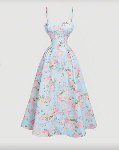 Vestido elegante floral E26XP01