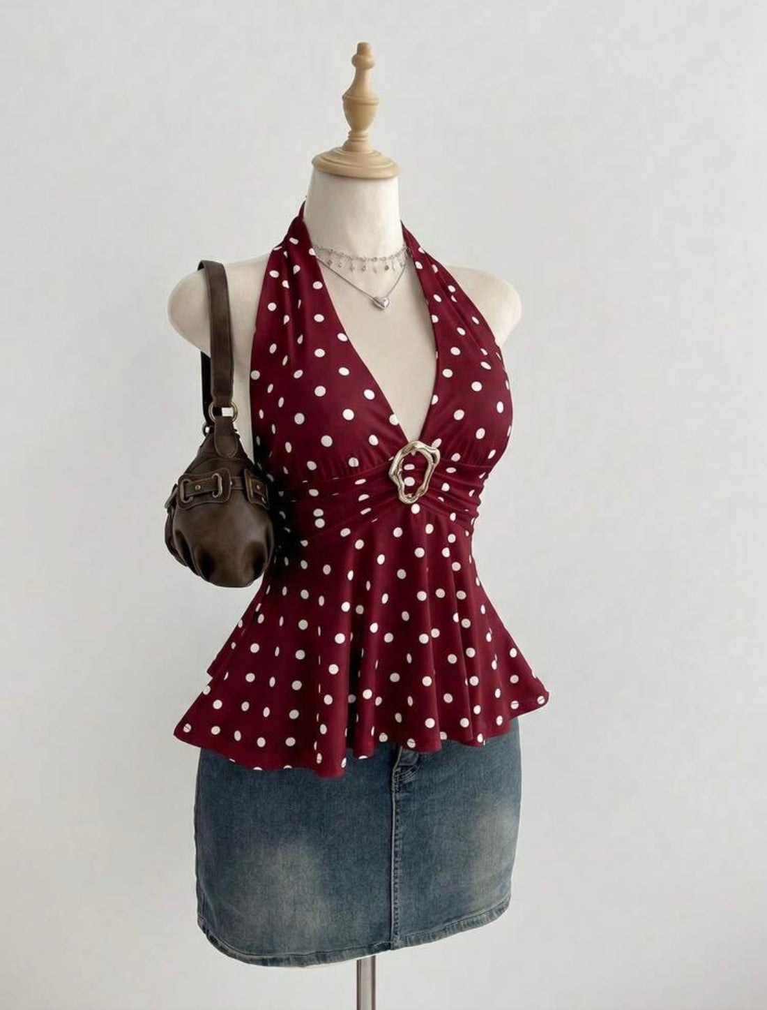Top con cuello V