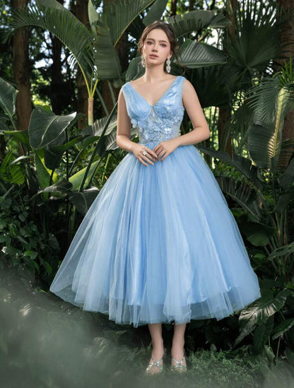 VESTIDO FORMAL DE NOCHE CON CUELLO V