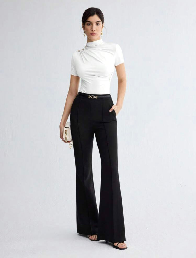 Blusa blanca manga corta S25UP09