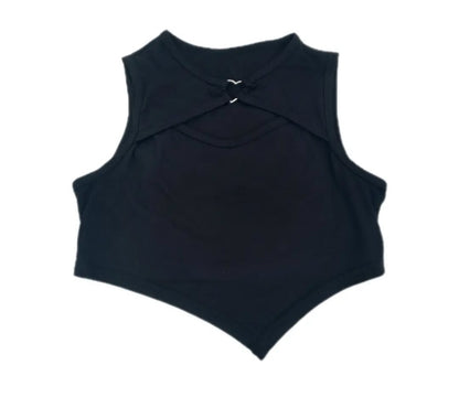 Forma Inusual Top Asimétrico con Mangas para brazo. J25SQ010