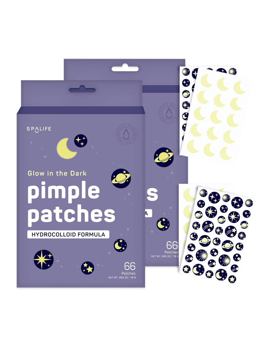 Parches hidrocoloides para el acné Glow in the Dark J25QL05