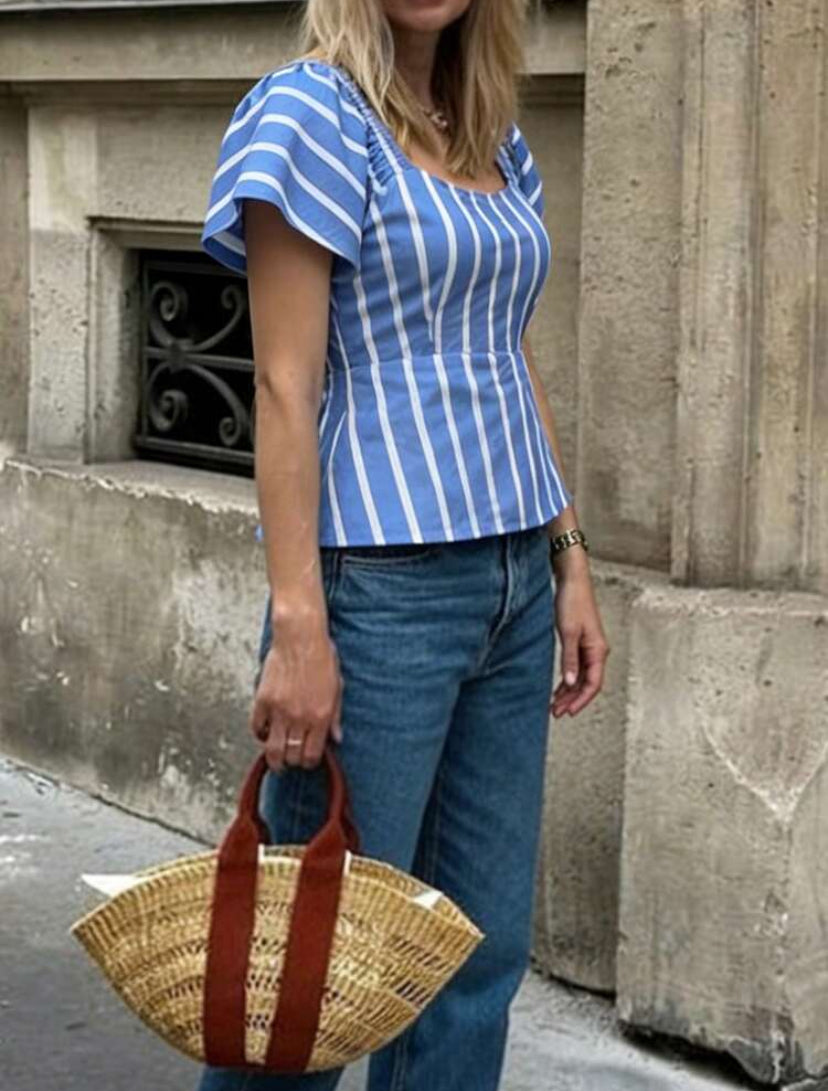 BLUSA DE MUJER A RAYAS J26AR09