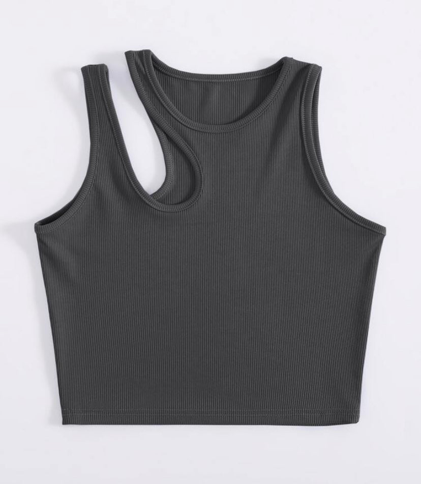 Camiseta  de tirantes de punto acanalado A25QL05