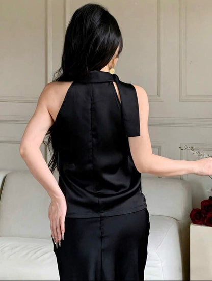 Blusa de cuello alto