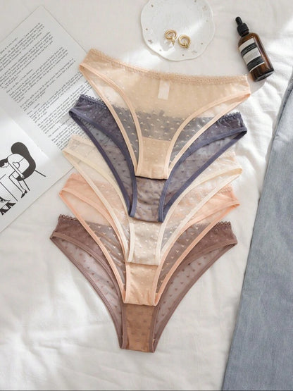 Latido de seda Bragas de malla con diseño de corazón M25ÑY06