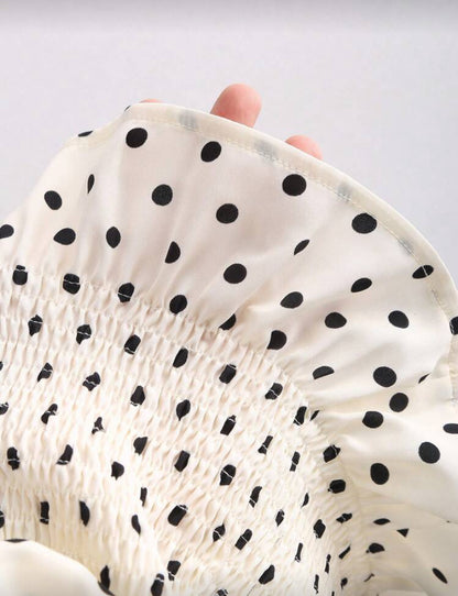 Blusa informal con diseño de lunares N25WP06