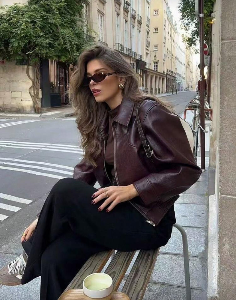 Chaqueta rojo vino N25WT09