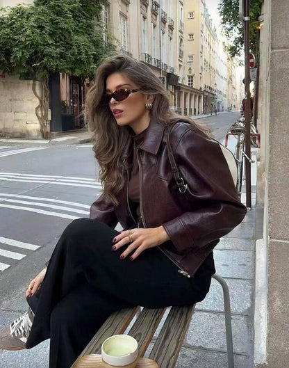 Chaqueta rojo vino N25WT09