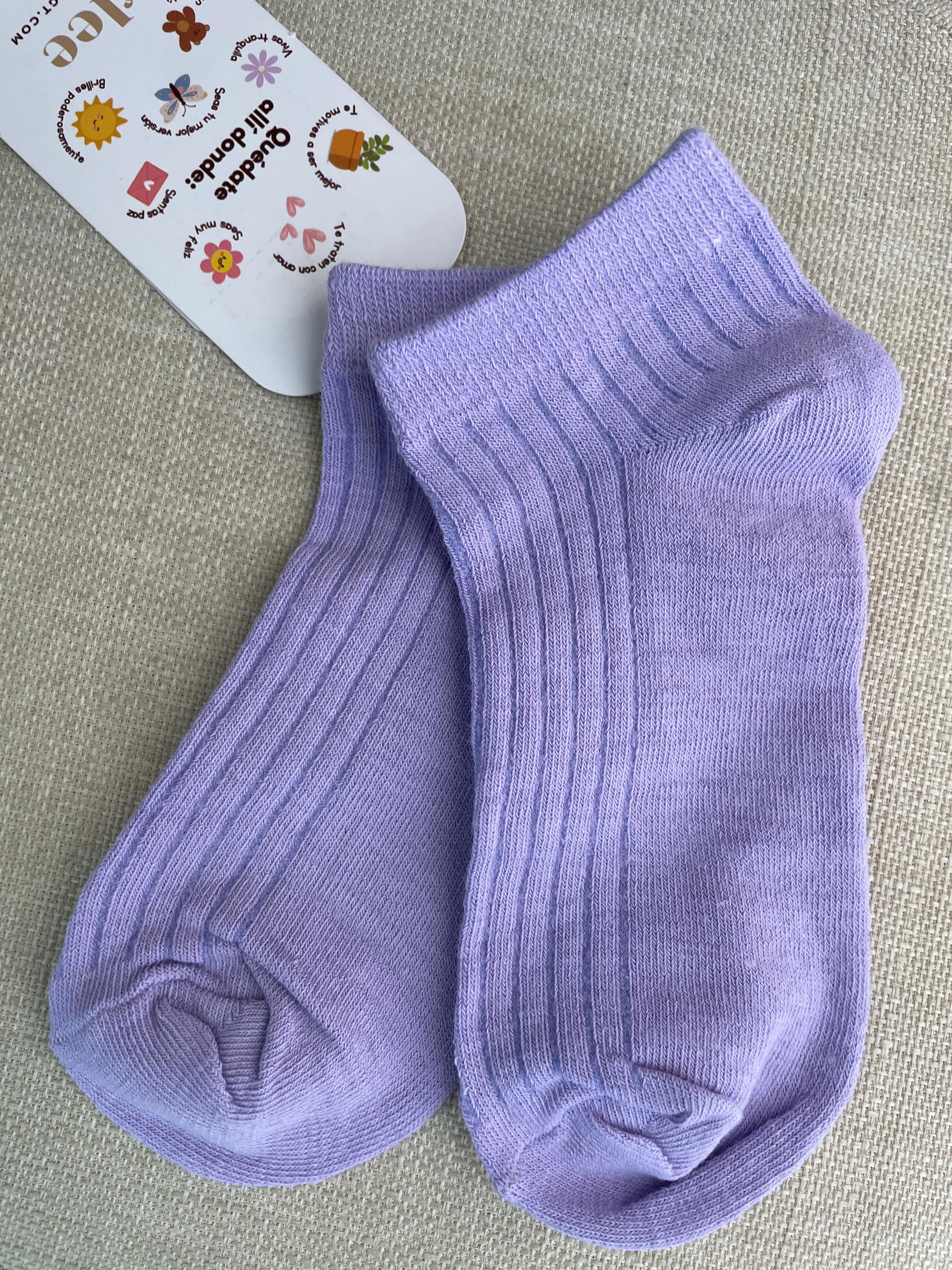 calcetines cortos casuales unicolor M25ÑK04