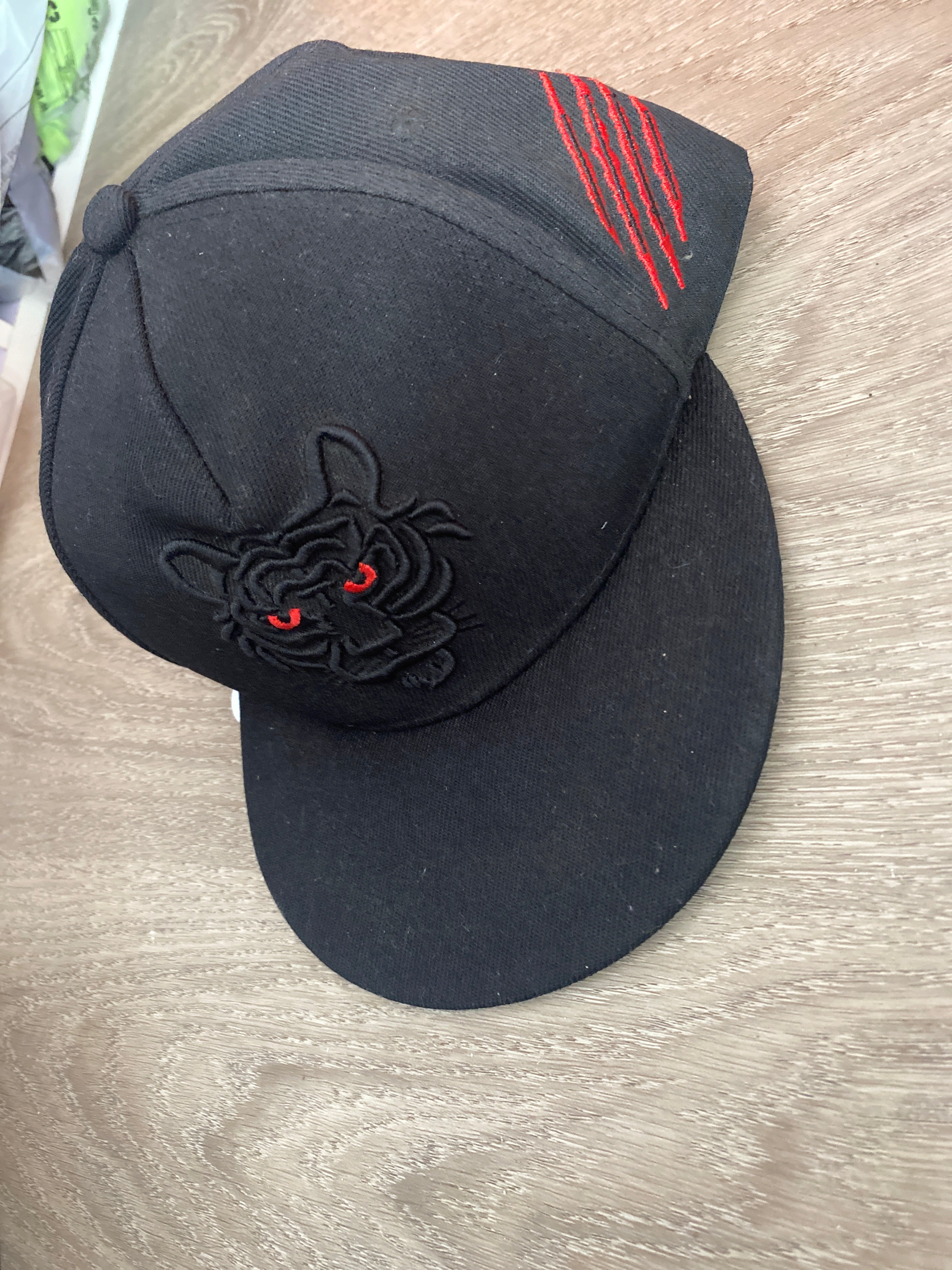 Escudo solar gorra plana de pantera negra. J25RS01