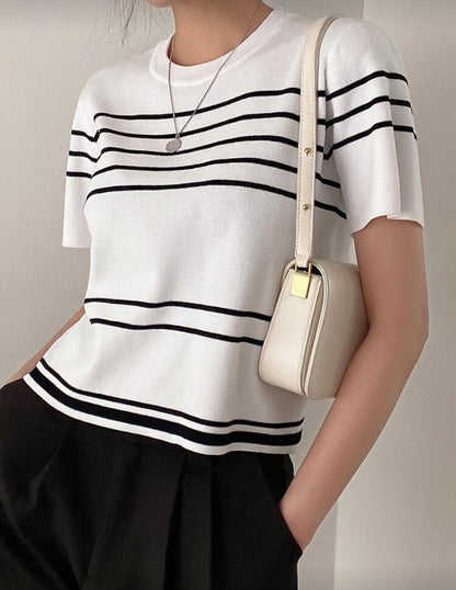 Blusa de punto con patrón  E26XM04