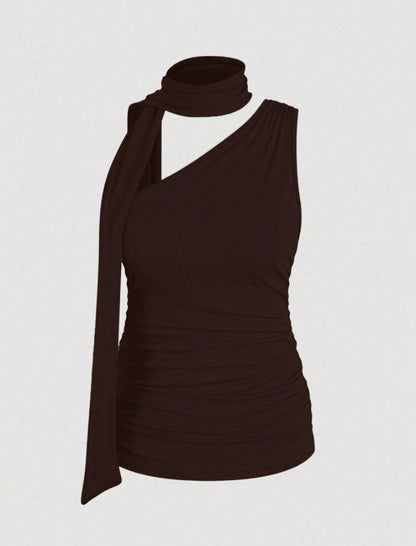 CAMISETA DE TIRANTES CON DISEÑO ELEGANTE A26BB01