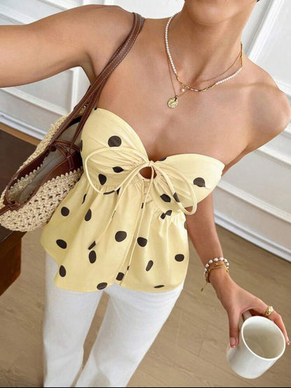 Blusa de verano y puntos  J26AF05