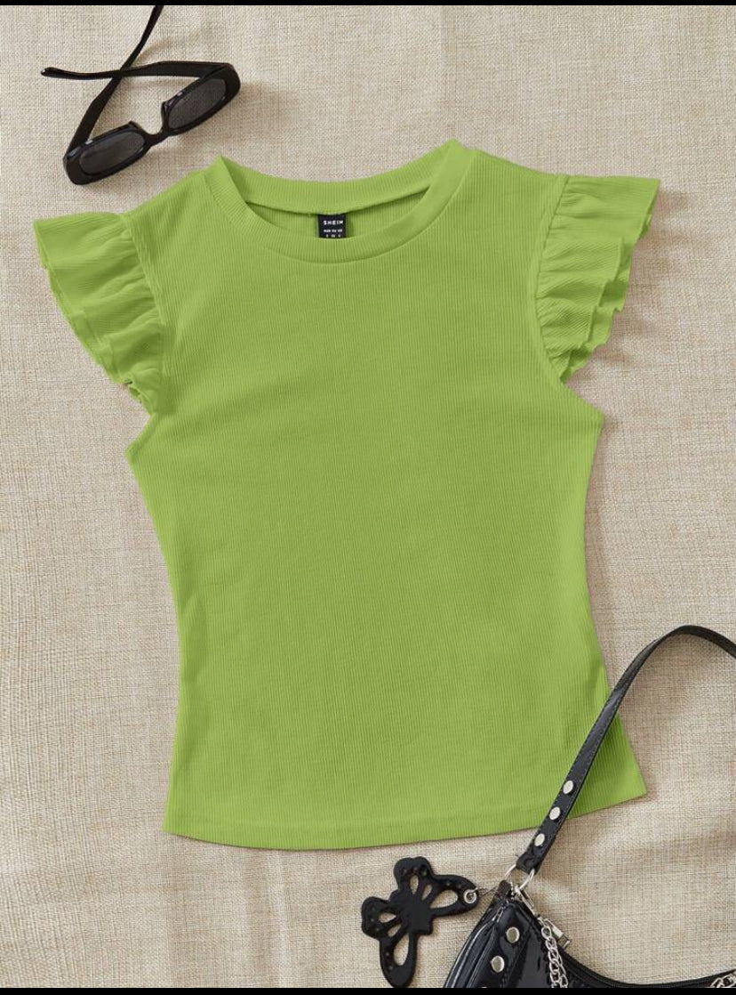 Blusa de ribete con fruncido A25QP05