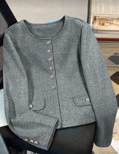 Chaqueta minimalista de manga larga D25XB01