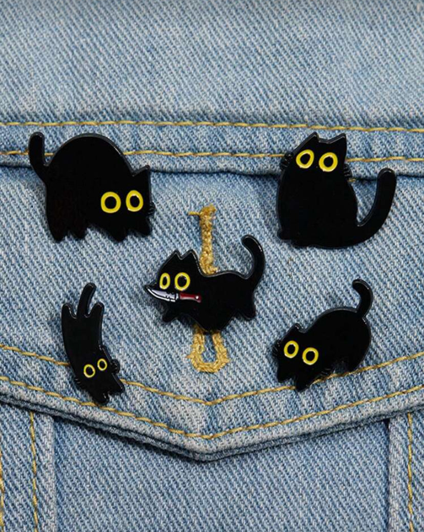 Broche con Diseño de Gato GB03