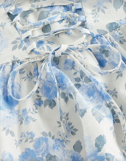 Vestido largo con estampado floral F26XZ03