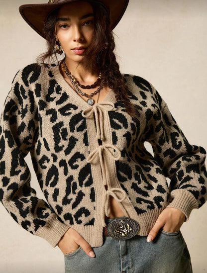 CÁRDIGAN CASUAL DE LEOPARDO M26YE04