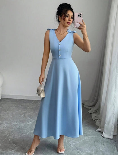 Vestido Melodía Celeste S25UP06