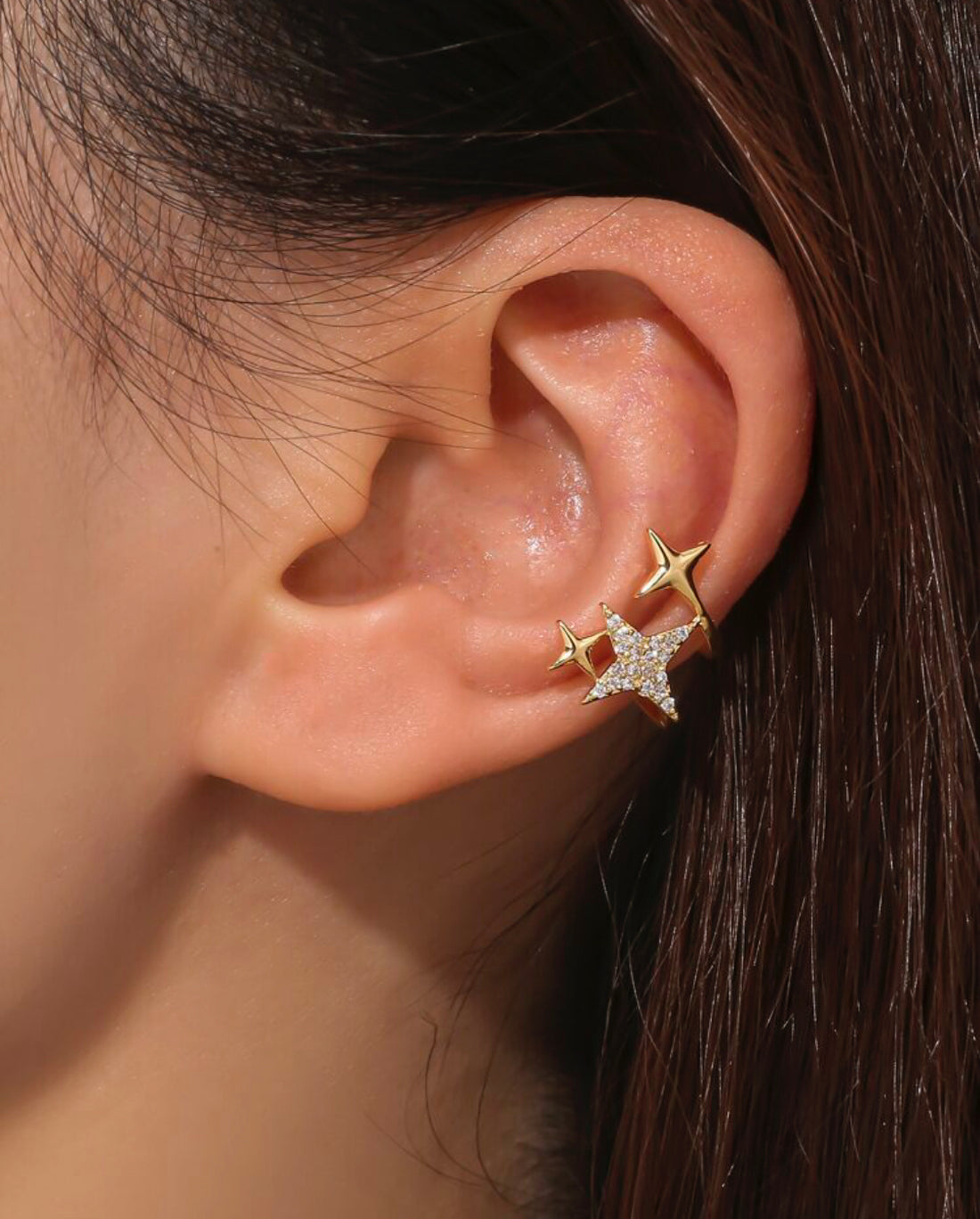 Estrella fugaz 1 pieza cuff de oreja C F25NÑ03