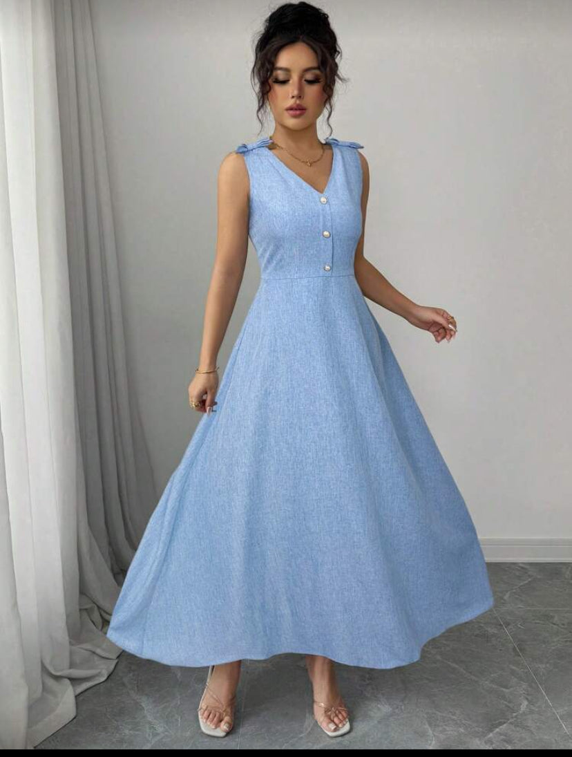 Vestido elegante de lindo escote O25WH01