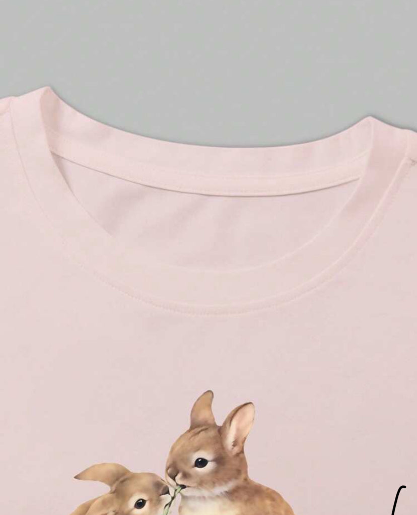 Camiseta casual de mujer de cuello redondo A25PL03