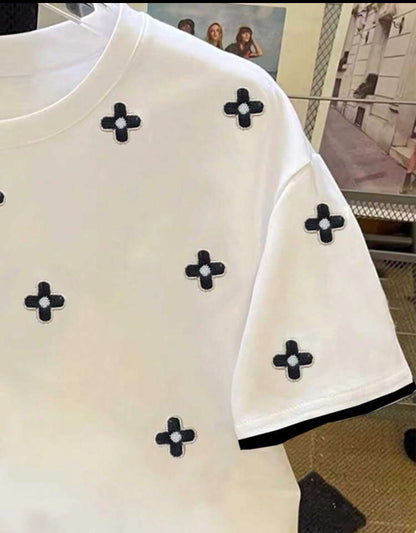 Camiseta holgada de mujer manga corta A25PX02