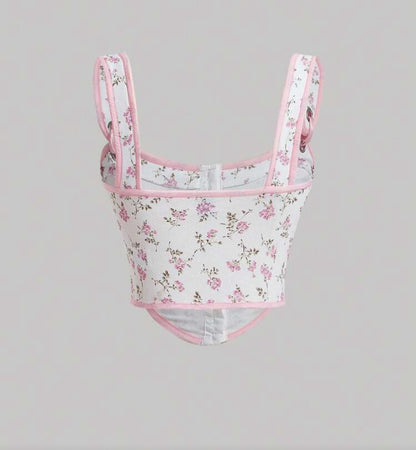 Top con estampado floral E26XL02