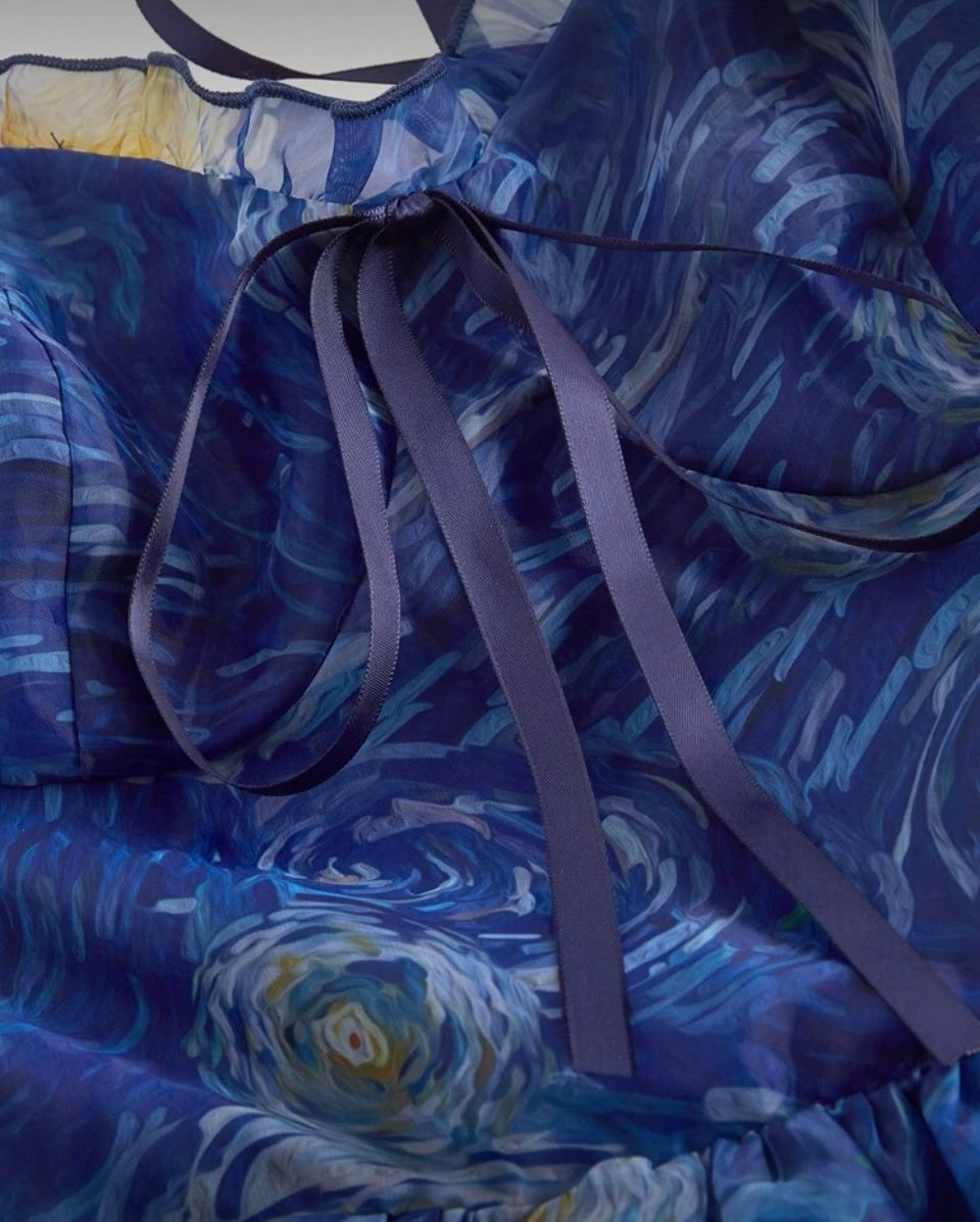 Vestido mini con estampado N25WR07