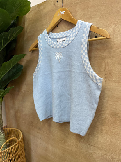 Camiseta con bordado de palmera J25RG01