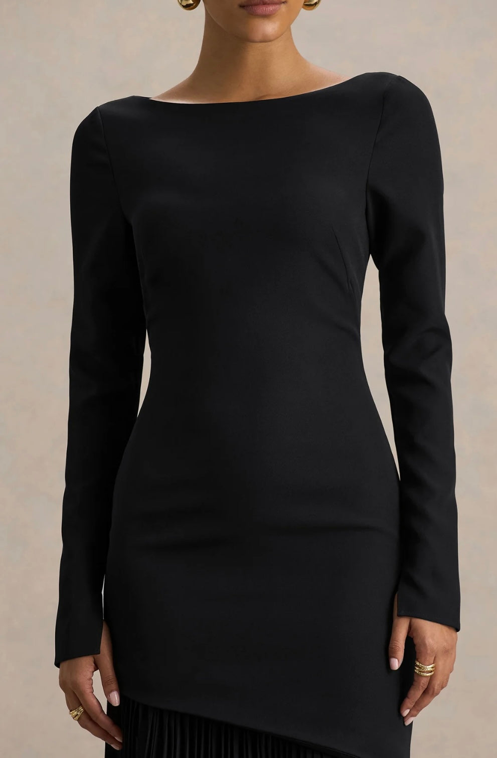 Black Chic Vestido de Espalda descubierta. J25SÑ08