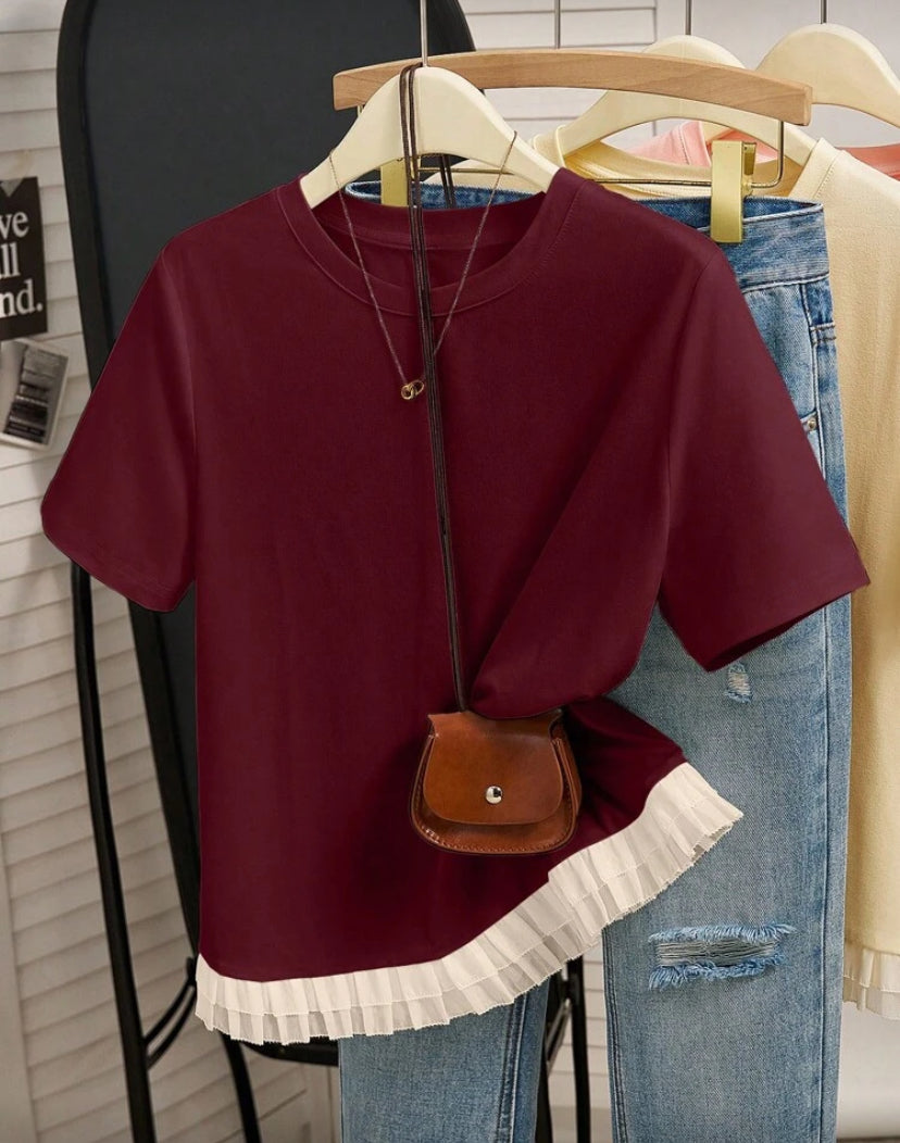 Blusa de manga corta D25XC01