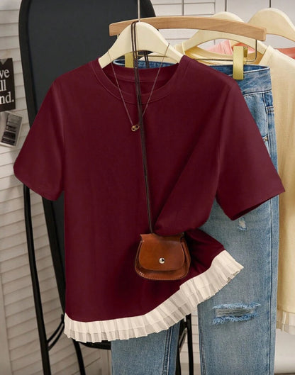 Blusa de manga corta D25XC01