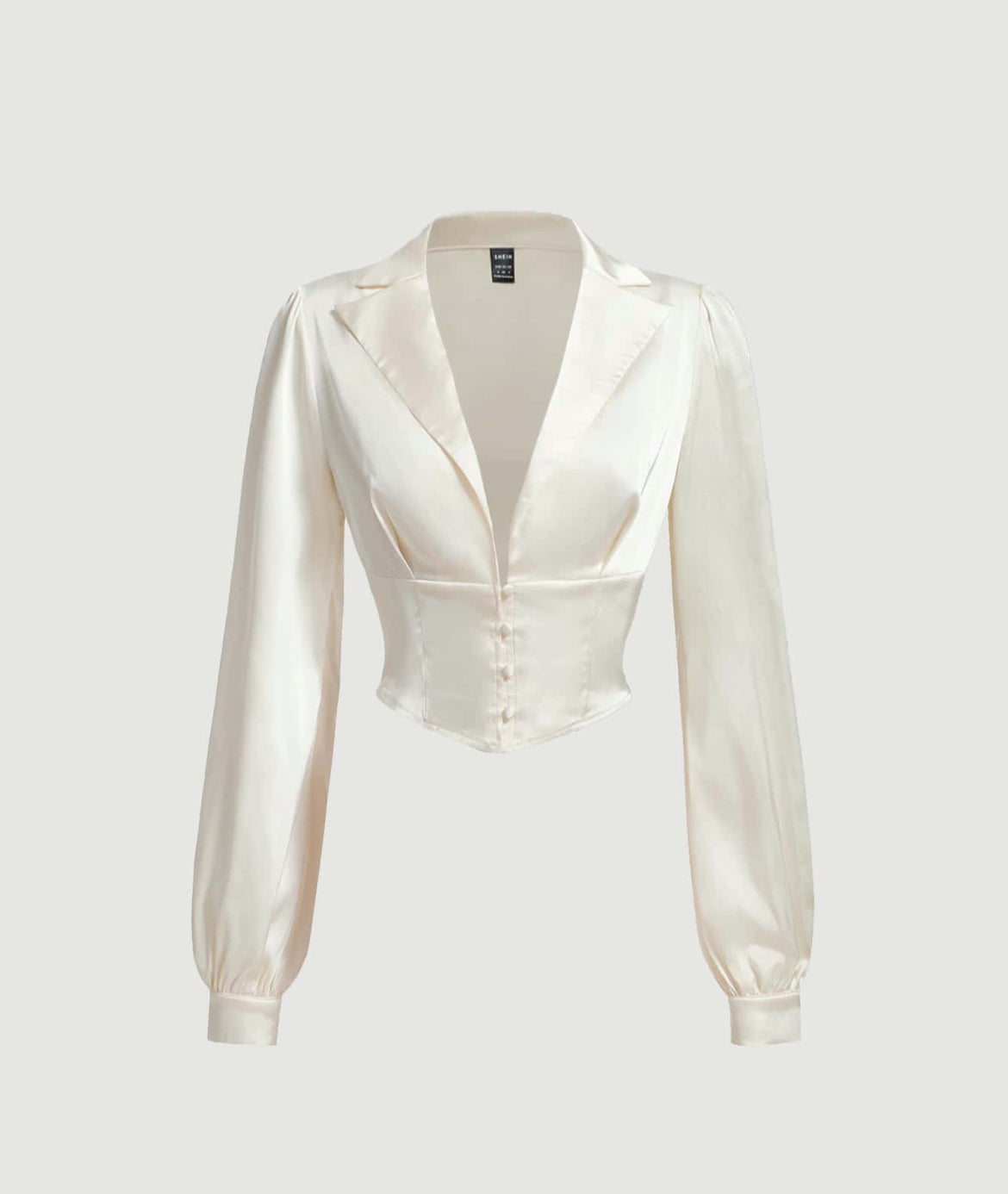 Blusa de manga larga con botones J25TC07