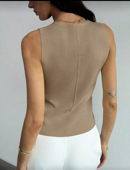 Chaleco de punto casual O25WF07