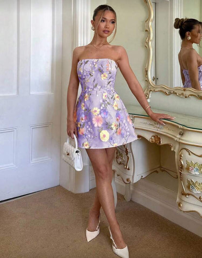 Vestido mini floral E26XH08