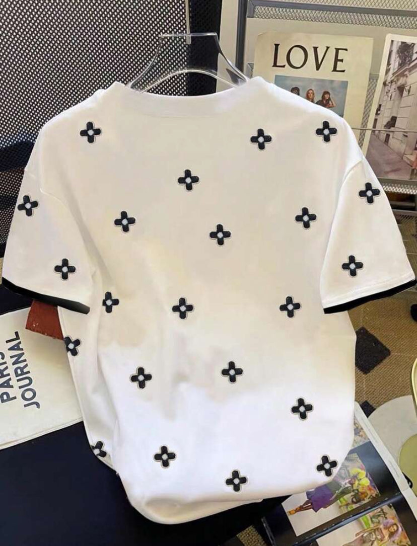 Camiseta holgada de mujer manga corta A25PX02