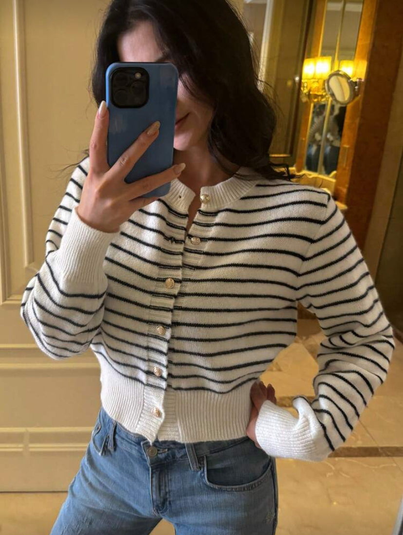 Cárdigan de punto informal F26XX08 💛