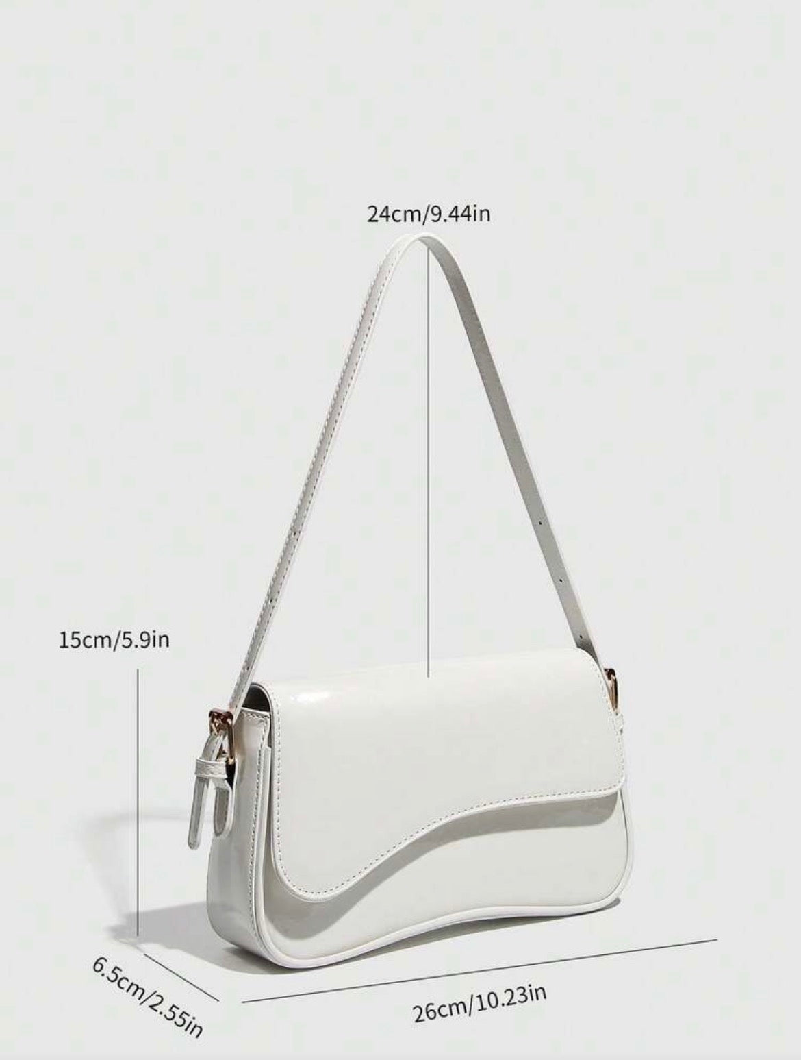 Bolso blanco hueso