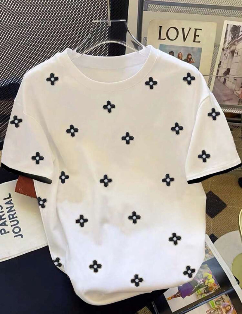 Camiseta holgada de mujer manga corta A25PX02