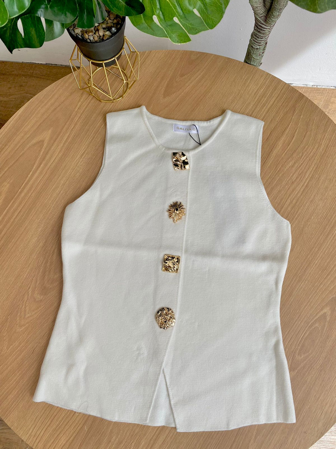 Blusa blanca alma pura O25VJ06