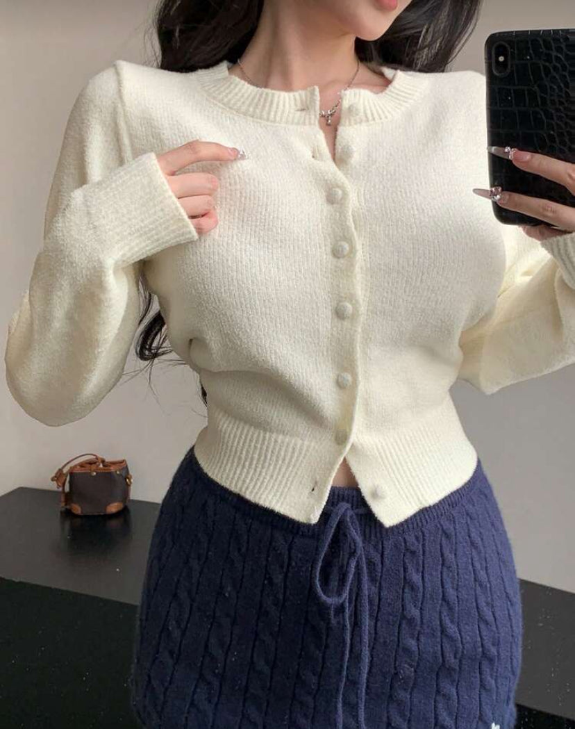 Cárdigan elegante minimalista F26XZ02 💗