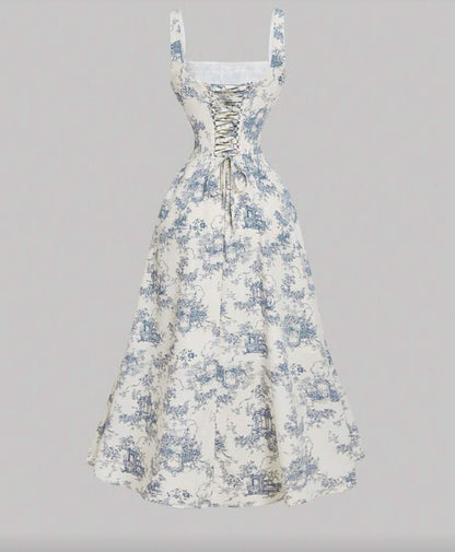 Vestido con estampado estilo bohemio F26XX06