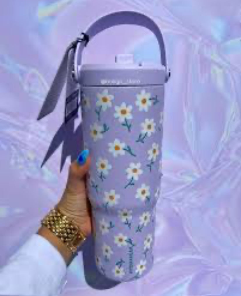 Vaso térmico con estampado de flores J25RK09